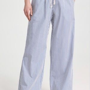Donni Striped Blue and White Women's Pants
